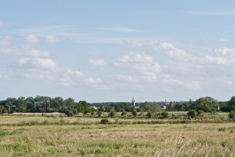 A distant view of Faversham is reminiscent of an 17th Dutch landscape painting