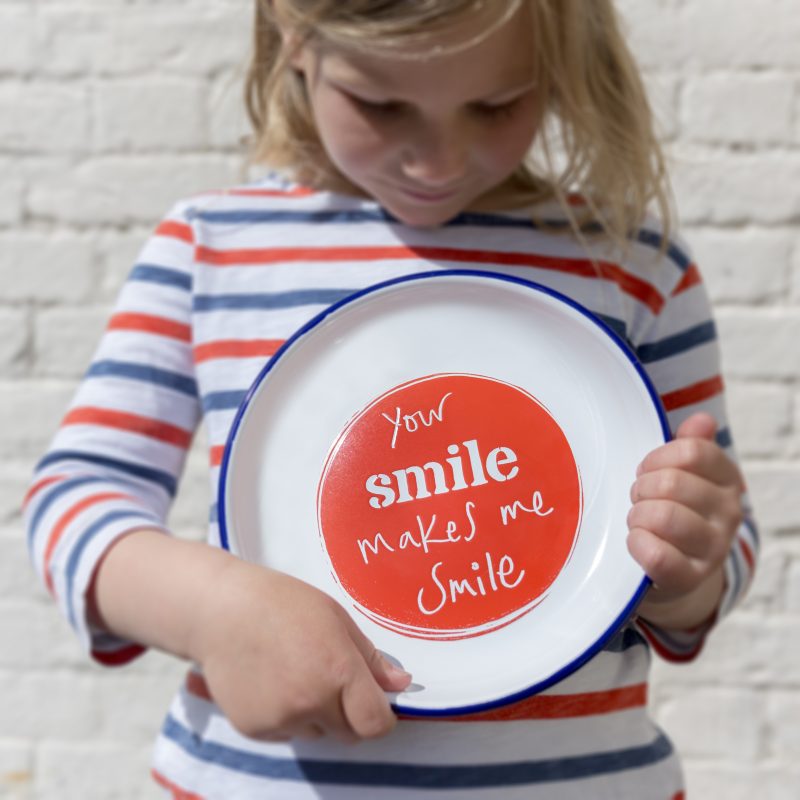 Smiley enamelware