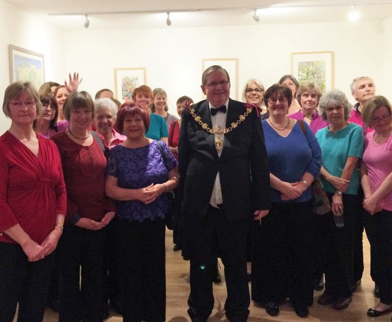 Faversham Community Choir singing at the Mayor-making ceremony
