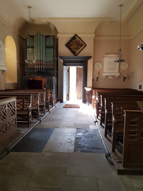 The interior of Otterden Church near Faversham