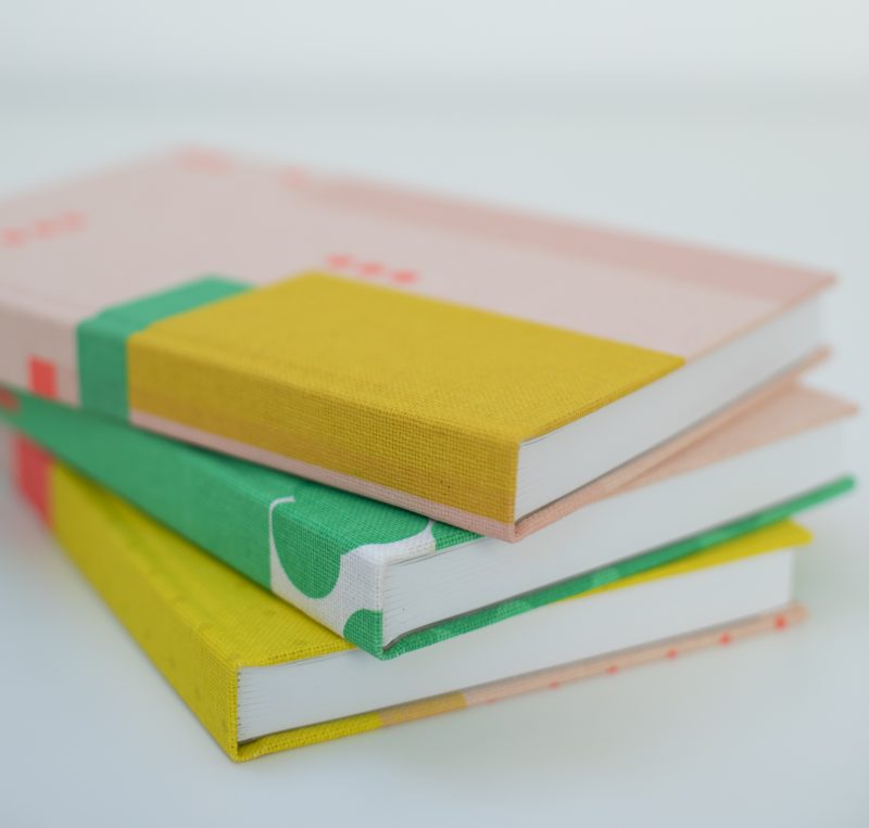 Screen printed notebooks by Kate Clarke