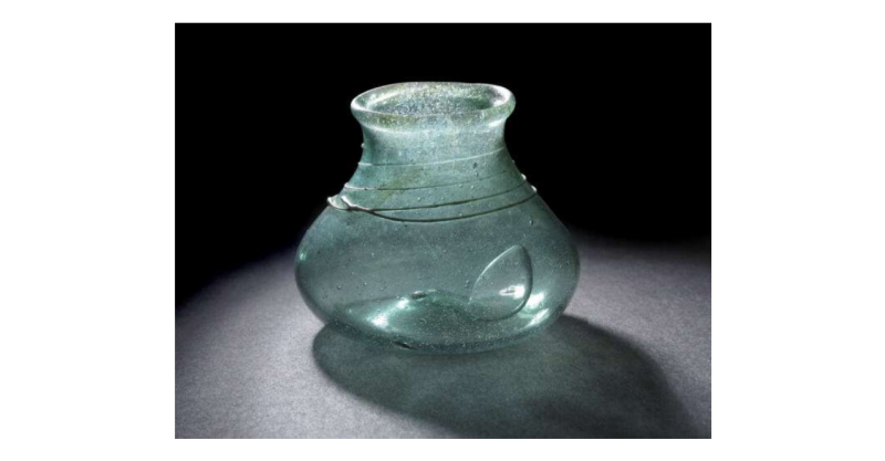 Glass beaker, from the King’s Field, 7th century AD (British Museum)
