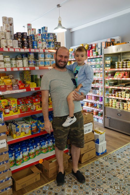 Mete and his son, who have expanded the food store