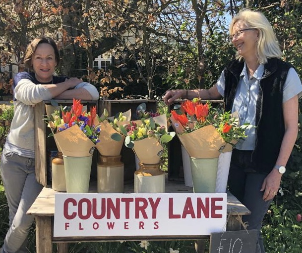 Sue Oriel and Stephanie Bates of Country Lane Flowers