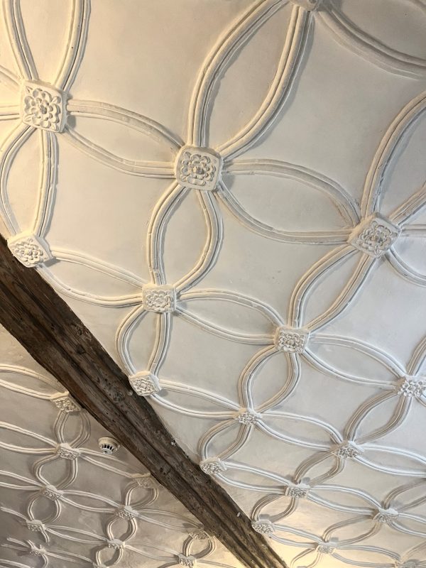 A 16th century plaster ceiling