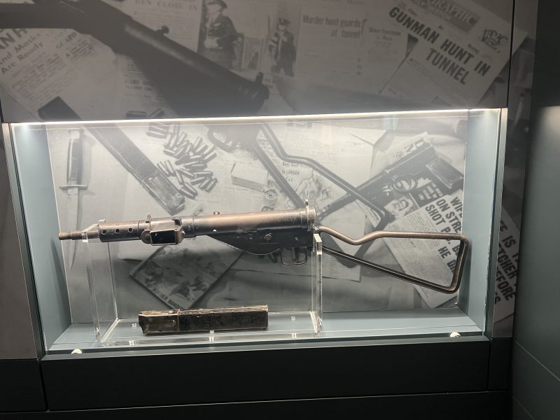 The actual stolen Sten Gun of the 1951 Notorious Symons Street Siege