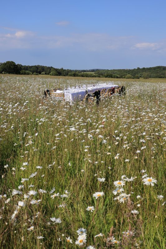 Idyllic summer dinners on The Goods Shed Farm