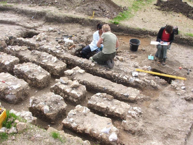 An archaeological dig