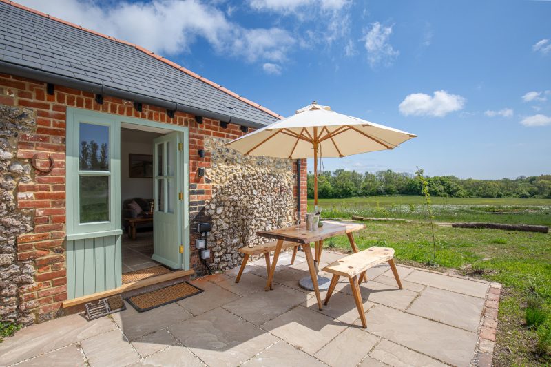 A view of the recently restored stables that are available to rent as accommodation
