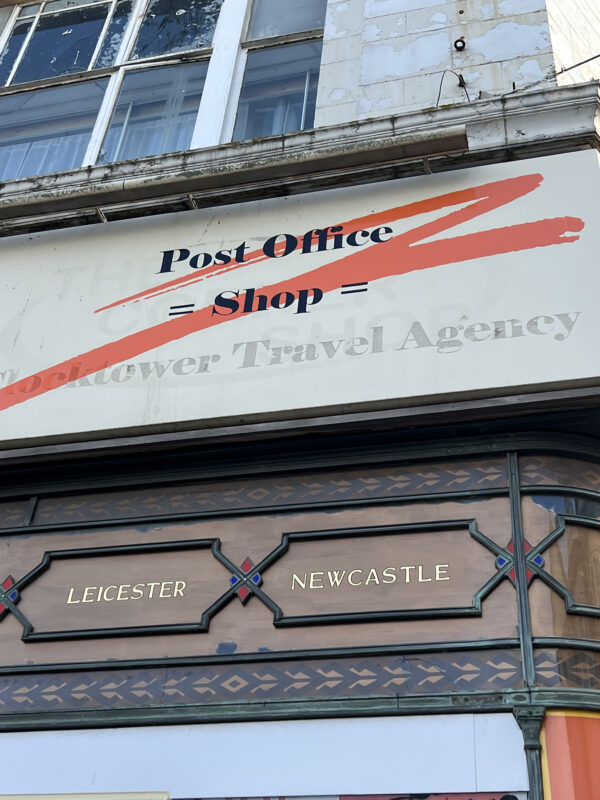 An old travel agency in the town centre