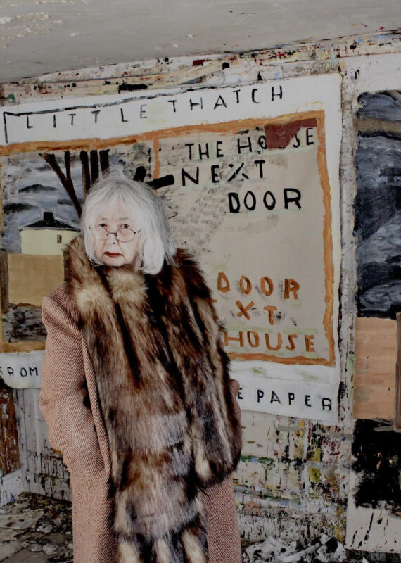 Rose Wylie in her studio