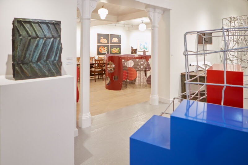 The cast iron pillars found in a library in Switzerland