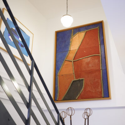 The stairs now to what was the old motorbike store