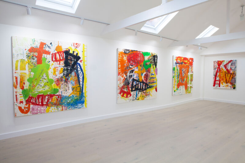 Paintings by Iain Robertson. Putting on the Paint, an exhibition at LOWEWORKS from 20 February