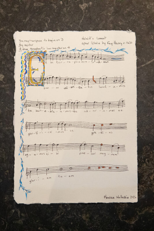 Music adapted by Maureen Wolloshin from the 15th century Old Hall Manuscript