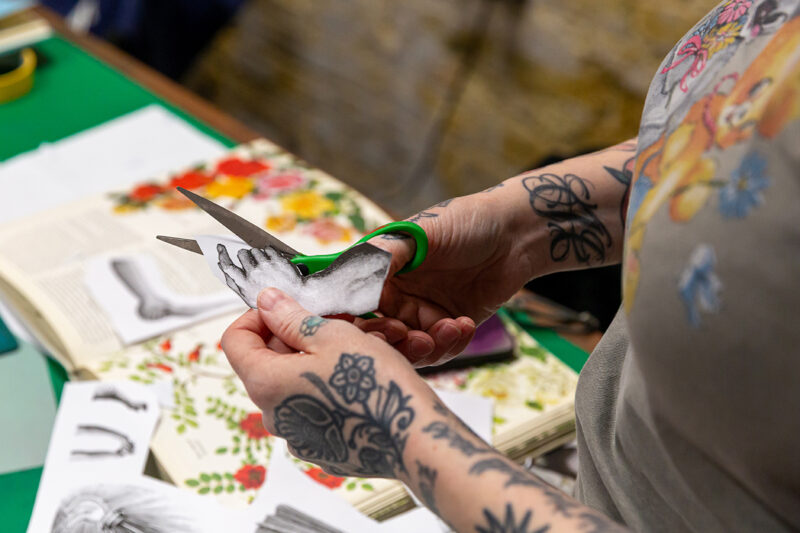Heather Moore, tattoo artist and Riso Club member