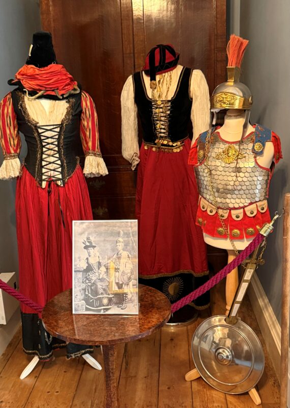 Children's fancy dress costumes found in the attics