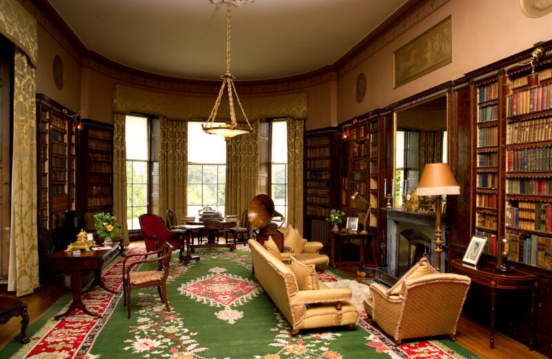The library with shelves designed by Samuel Wyatt