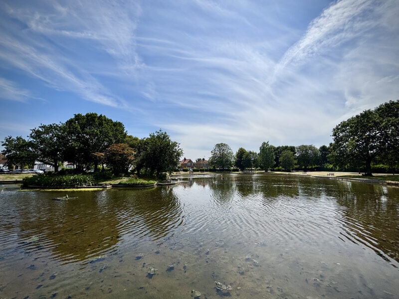 The Memorial Park lake