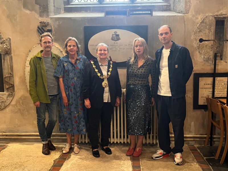 Justin Croft, Amicia de Moubray, Clare Martin Faversham Mayor, Posy Gentles and Neil Brown
